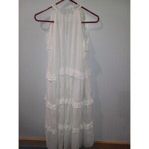 shop the mint white flowy maxi dress Cami medium size boho peasant beach